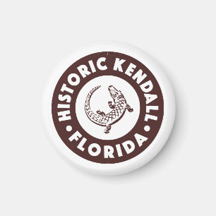 Kendall Florida Circle - Brown  Magnet