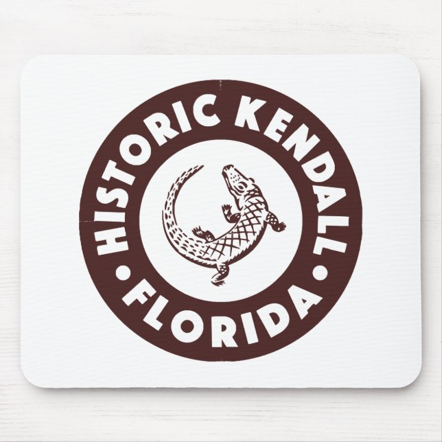 Kendall Florida Circle - Brown  Mouse Pad (Front)
