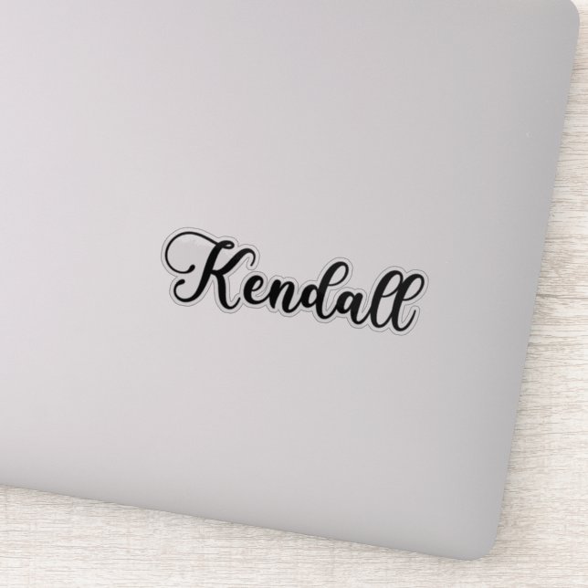 Kendall Name - Handwritten Calligraphy (Detail)