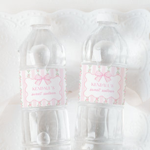 Kendall's Sweet Sixteen Water Label
