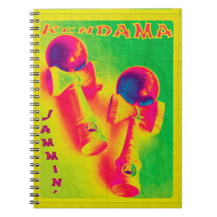 Kendama Jammin' Psychedelic Poster Notebook