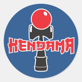Kendama Logo Classic Round Sticker