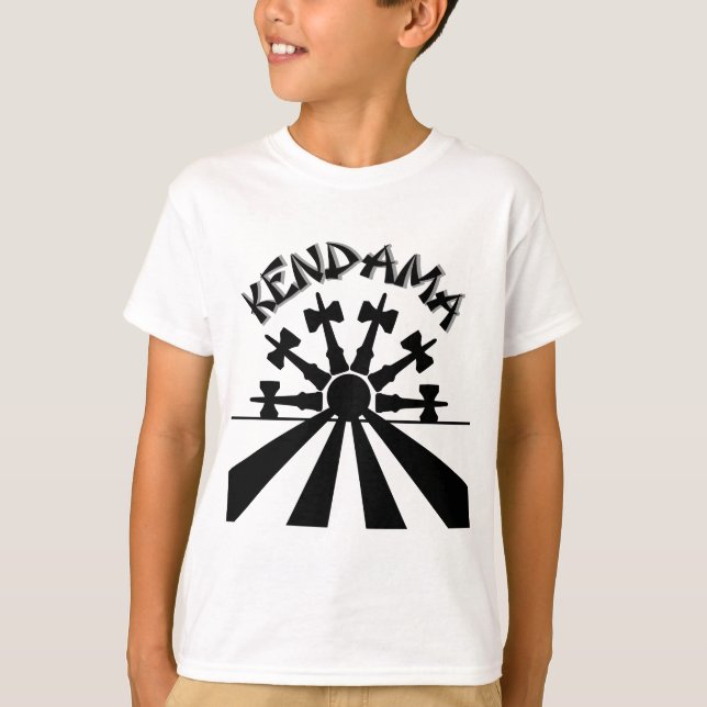 Kendama Sun, black T-Shirt (Front)