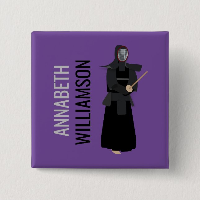 Kendo 15 Cm Square Badge (Front)