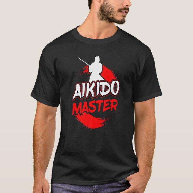Kendo Aikido Master Kenjutsu Japan Japanese Martia T-Shirt (Front)