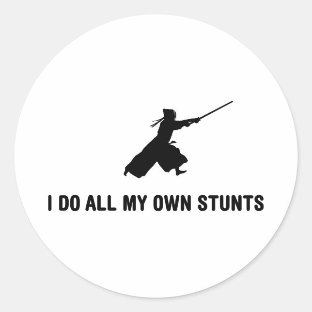 Kendo Classic Round Sticker (Front)