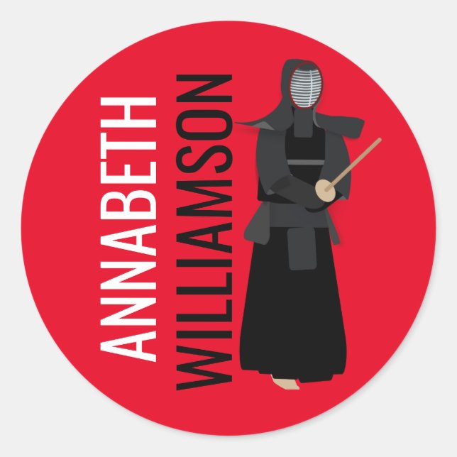 Kendo Classic Round Sticker (Front)