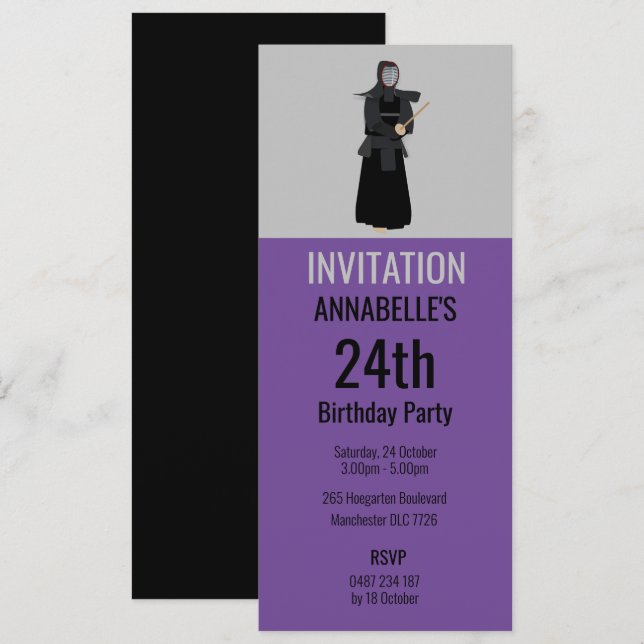 Kendo Invitation (Front/Back)