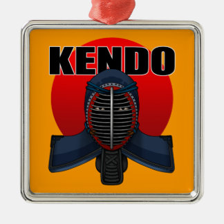 Kendo men1 metal tree decoration