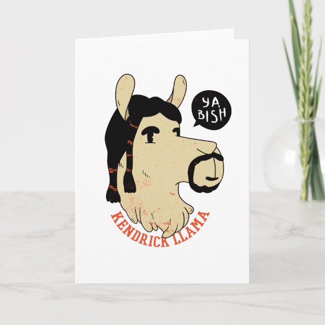 Kendrick Llama Card (Front)