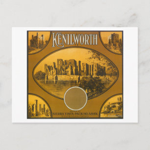 Kenilworth Orange LabelRiverside, CA Postcard