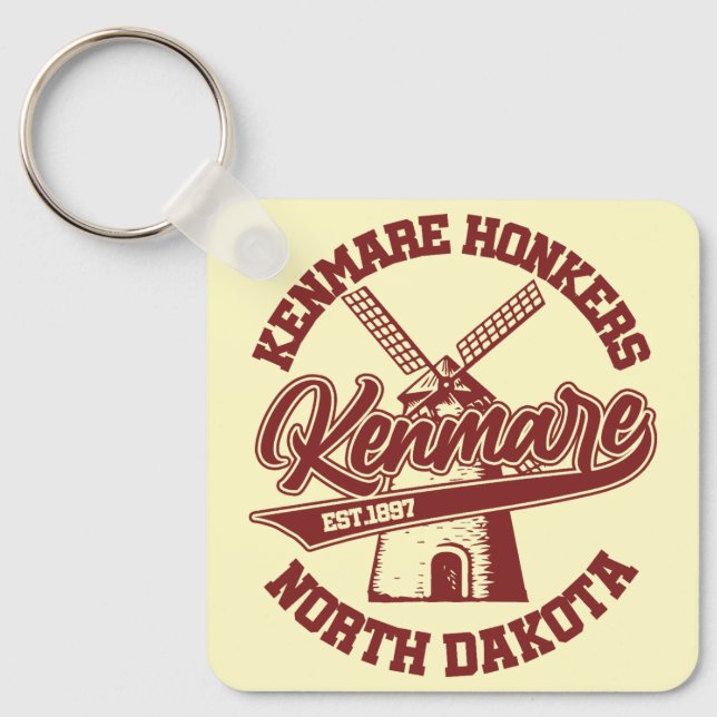 Kenmare, North Dakota Key Ring (Front)