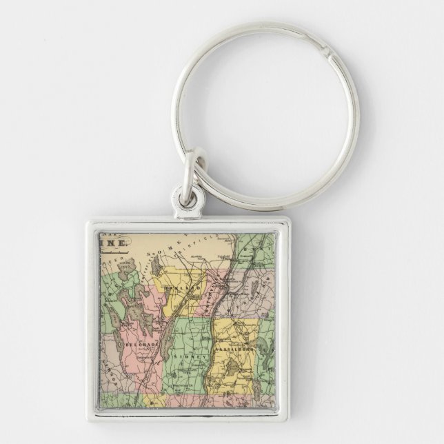 Kennebec Co, Maine Key Ring (Front)