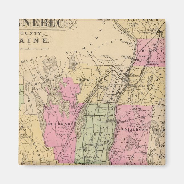 Kennebec County, Maine Magnet (Front)