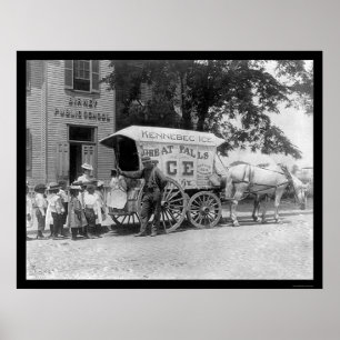 Kennebec Ice Wagon 1899 Poster