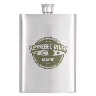 Kennebec River, Maine Hip Flask