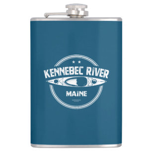 Kennebec River, Maine Hip Flask