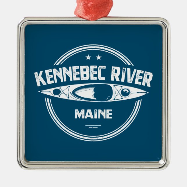 Kennebec River, Maine Metal Ornament (Front)