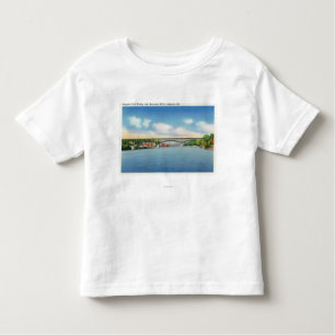 Kennebec River View of the Augusta Toll Bridge Toddler T-Shirt
