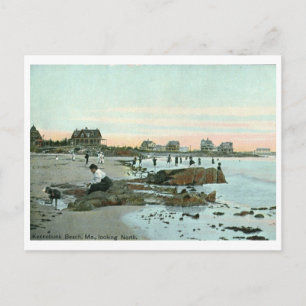 Kennebunk Beach, Maine 1915 Vintage Postcard