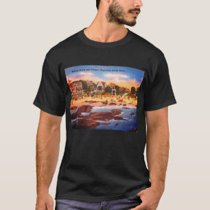 Kennebunk Beach, Maine Vintage Cottages Photo T-Shirt