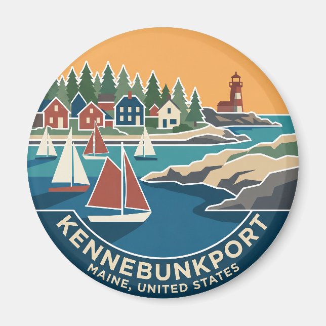 Kennebunkport Maine Magnet (Front)