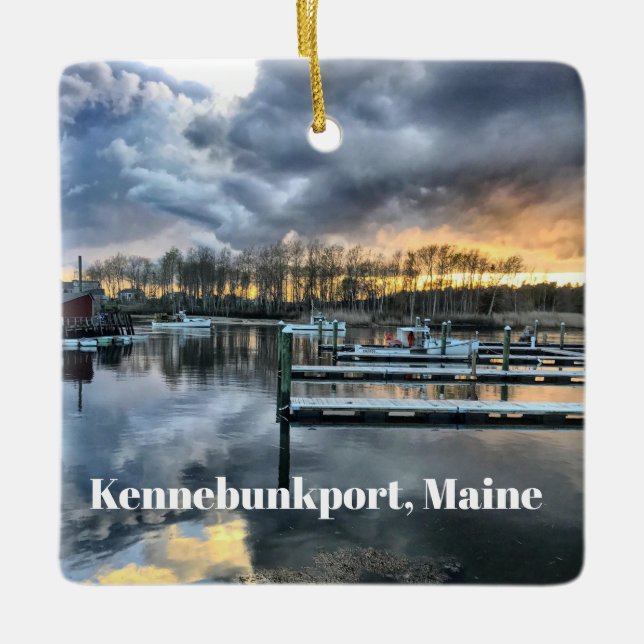 Kennebunkport, Maine River View Ornament (Front)