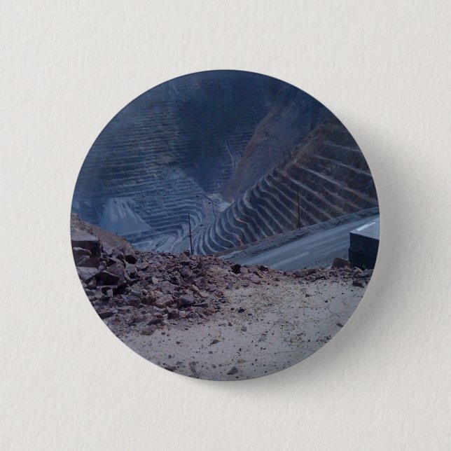 Kennecott Copper Mine 6 Cm Round Badge (Front)