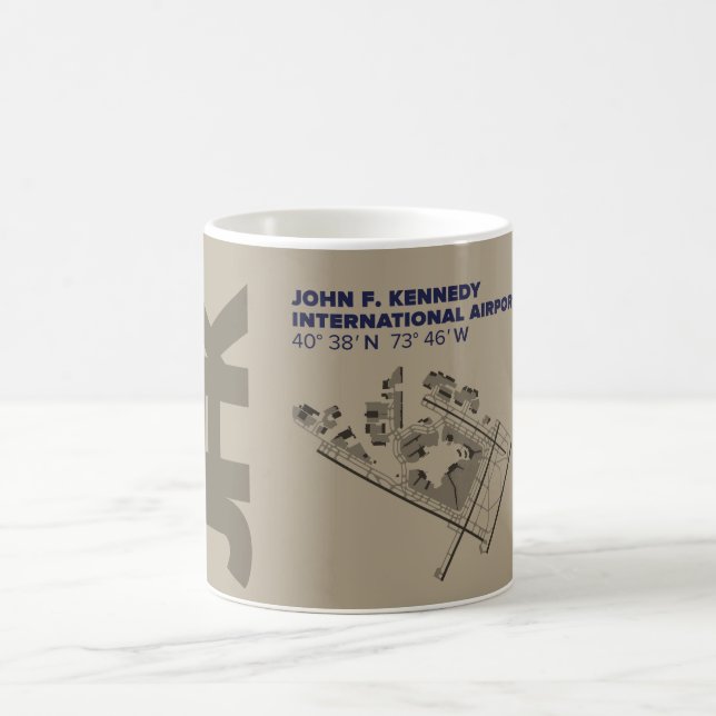 Kennedy Airport (JFK) Diagram Mug (Center)