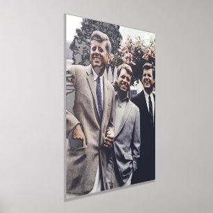 Kennedy Brothers, President John, Robert & Ted Foil Prints