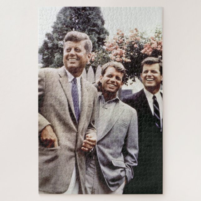Kennedy Brothers, President John, Robert & Ted Jigsaw Puzzle (Vertical)