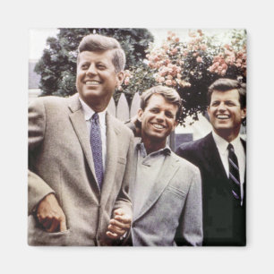 Kennedy Brothers, President John, Robert & Ted Magnet