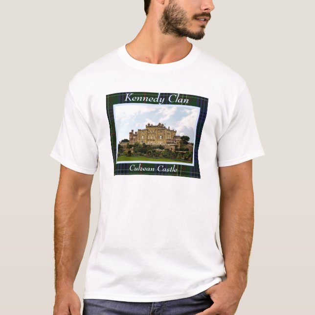 Kennedy Clan's Culzean Castle & Tartan T-Shirt (Front)