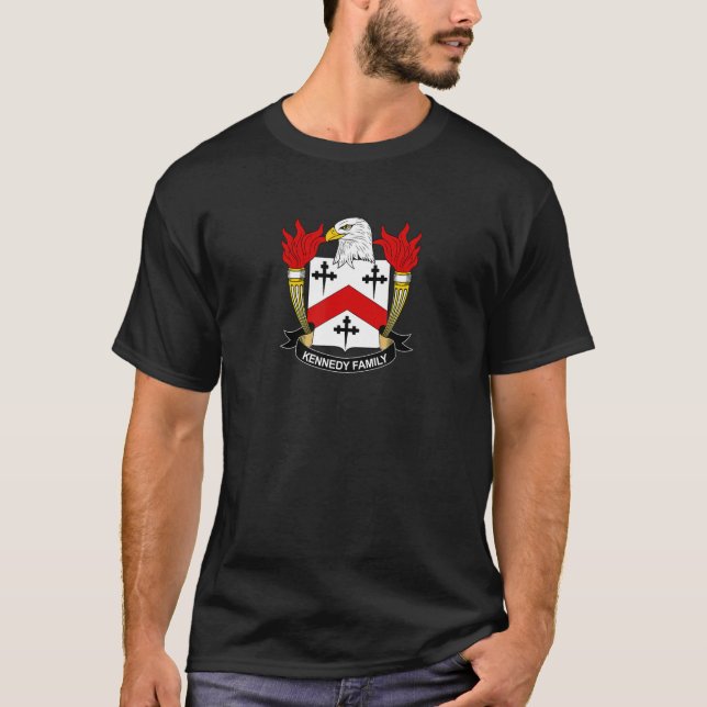 Kennedy Coat Of Arms Family Crest T-Shirt (Front)