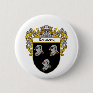 Kennedy Coat of Arms (Mantled) 6 Cm Round Badge