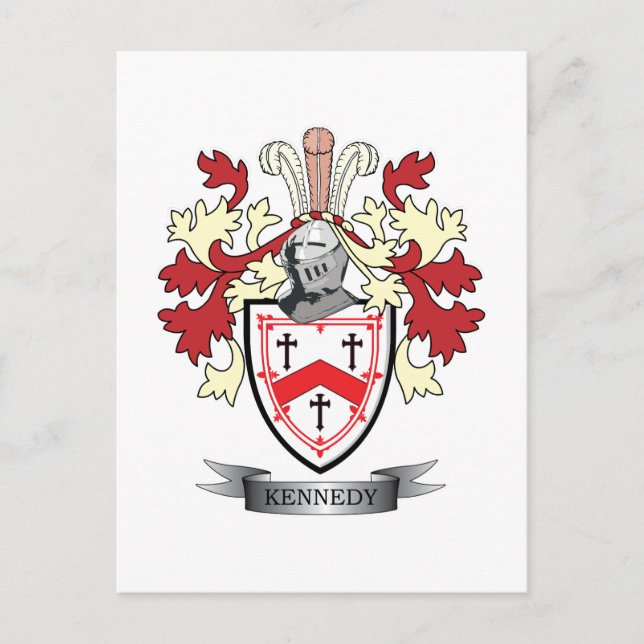 Kennedy Family Crest Coat of Arms Postcard (Front)