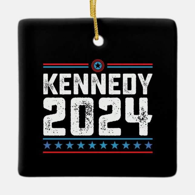 Kennedy for President 2024 Ceramic Ornament (Front)