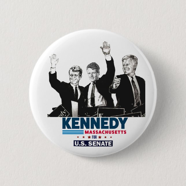 Kennedy for U.S. Senate 6 Cm Round Badge (Front)