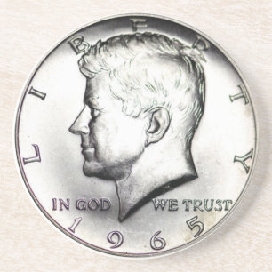 Kennedy Half Dollar Money Coaster. Coaster