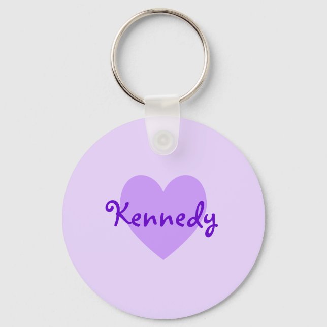 Kennedy in Purple Key Ring (Front)