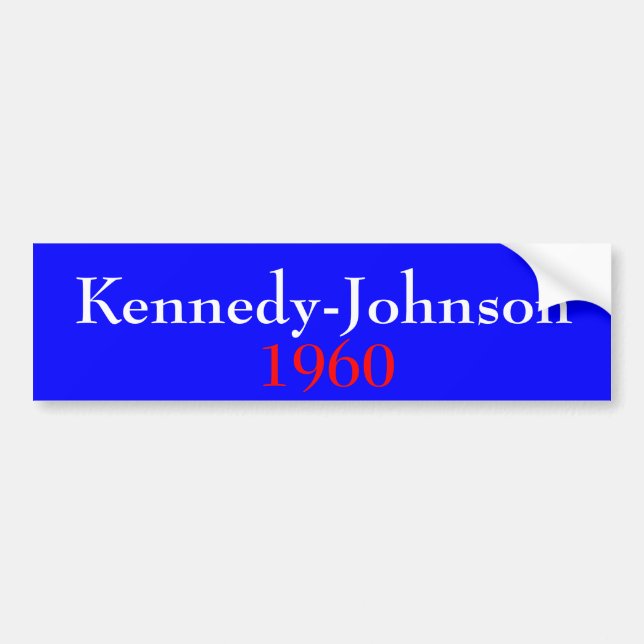 Kennedy-Johnson 1960 Bumper Sticker (Front)