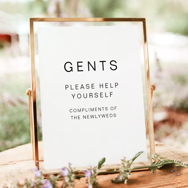 KENNEDY Modern GENTS Bathroom Toiletry  Poster (Creator Uploaded)