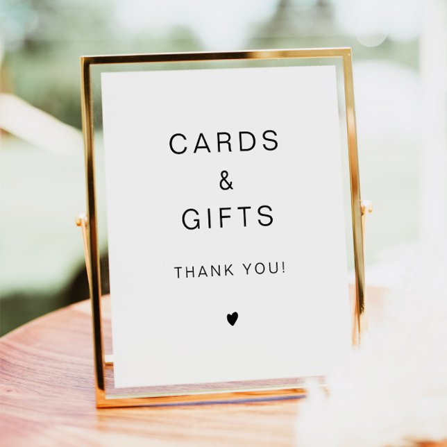 KENNEDY Modern Minimalist Cards & Gifts Wedding Po Poster (Creator Uploaded)