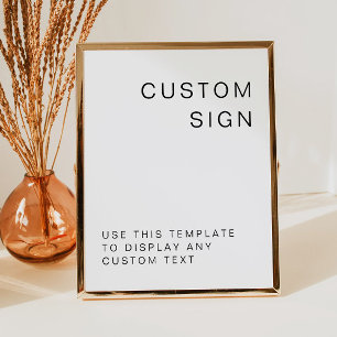 KENNEDY Modern Minimalist Custom Editable Sign