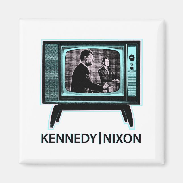 Kennedy Nixon 1960 TV Debate Magnet (Front)