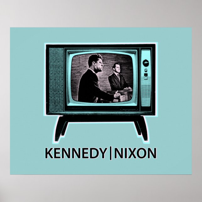 Kennedy Nixon 1960 TV Debate Poster (Front)