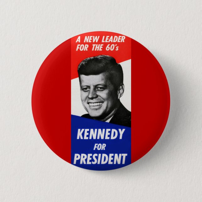 Kennedy Presidential Campaign 1960 6 Cm Round Badge (Front)