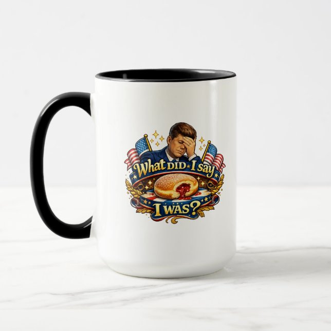 Kennedy’s Germany Faux Paux Questionable Quote Mug (Left)
