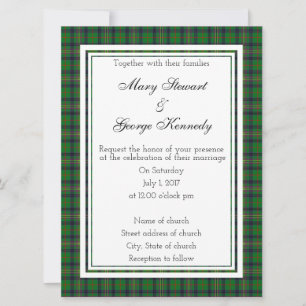 Kennedy Scottish Wedding Invitation