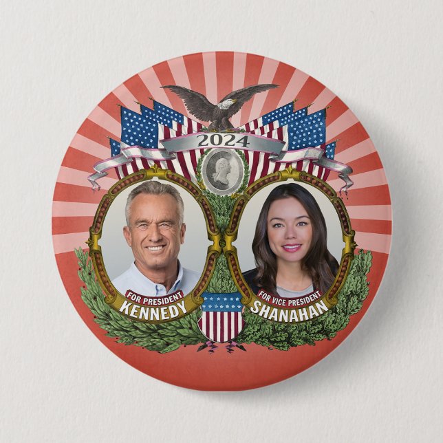 Kennedy Shanahan 2024 - Collectable Campaign 7.5 Cm Round Badge (Front)